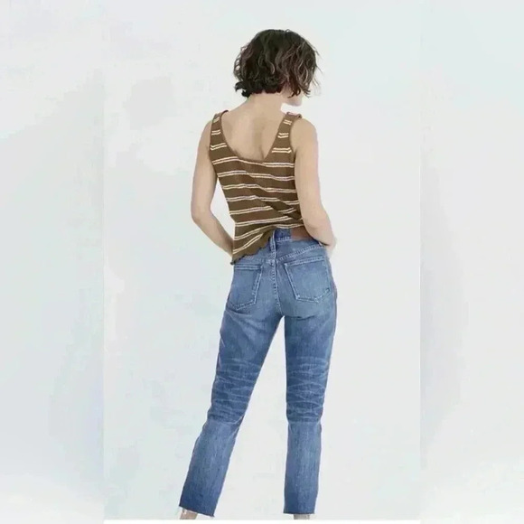 MADEWELL high rise slim crop boy jeans 👖 - Picture 8 of 8